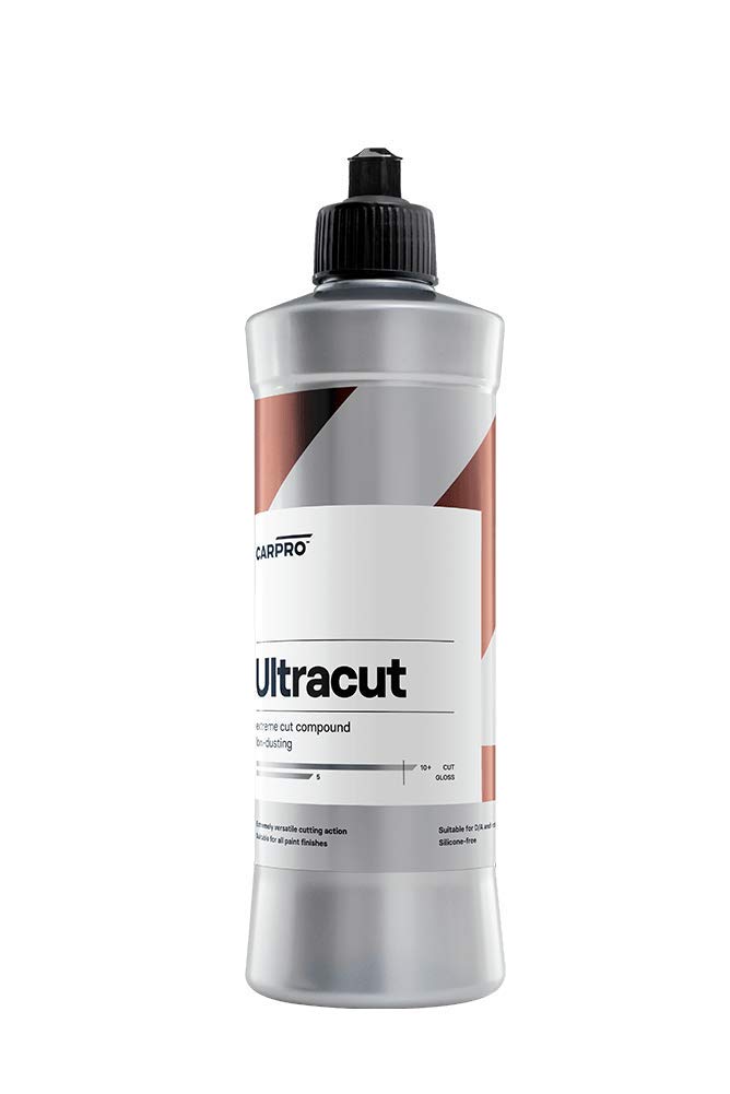 CarProUltraCut - 250ml - Extreme Cut Compound, Low Dusting, Minimal Hazing, for Rotary or DA Polishing with Long Work Time