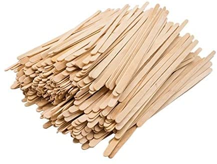 MVS Wholesale 100 Pack of 14cm Long Eco Friendly Biodegradable Birchwood Coffee, Hot Or Cold Drink, Milk, Tea, Stirrers for Home Or Office., Brown