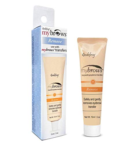 Godefroy Mybrows Temporary Tattoo Adhesive Removal Solution for Temporary Tattoos, Eyebrow Transfers, & Brow Stamps.5 Oz