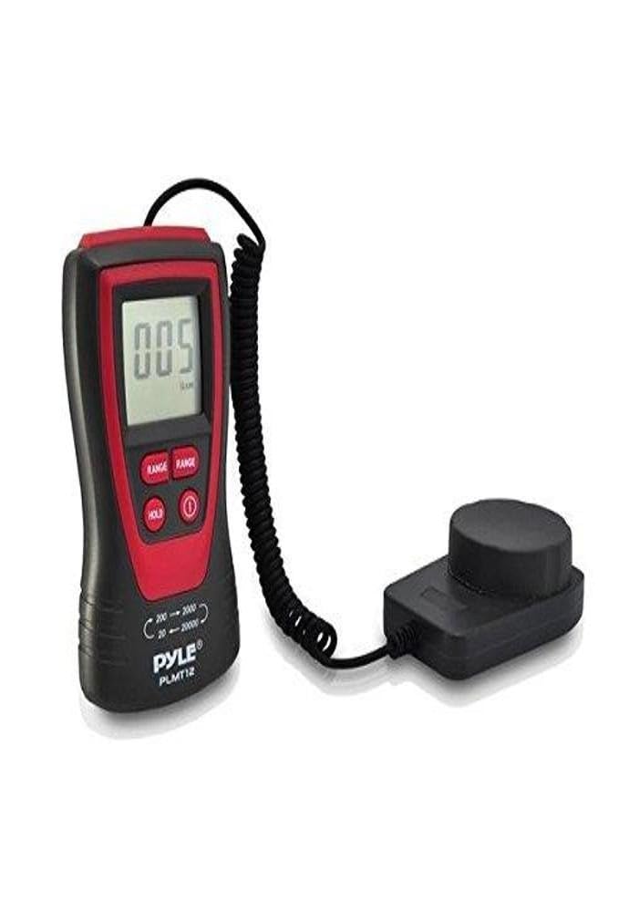 Pyle PLMT12 Handheld Lux Light Meter Photometer with 20000 Lux Range, 2X Per Second Sampling and Digital Display