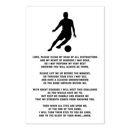 Soccer Prayer Christian Athlete Poster