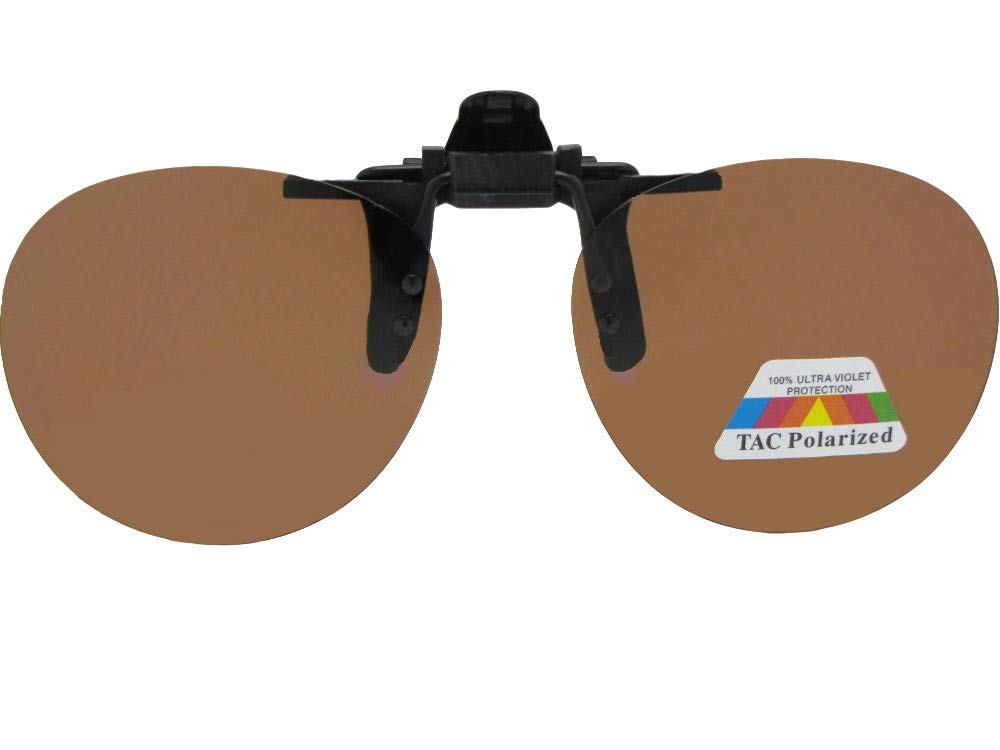 Sunglass RageRound Polarized Flip up Clip on Sunglasses