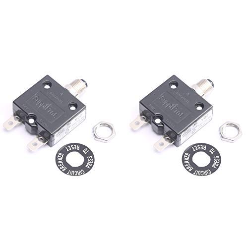 DEVMO 2PCS 125/250V AC 20 Amp Circuit Thermal Breaker Thermal Protector for Generator