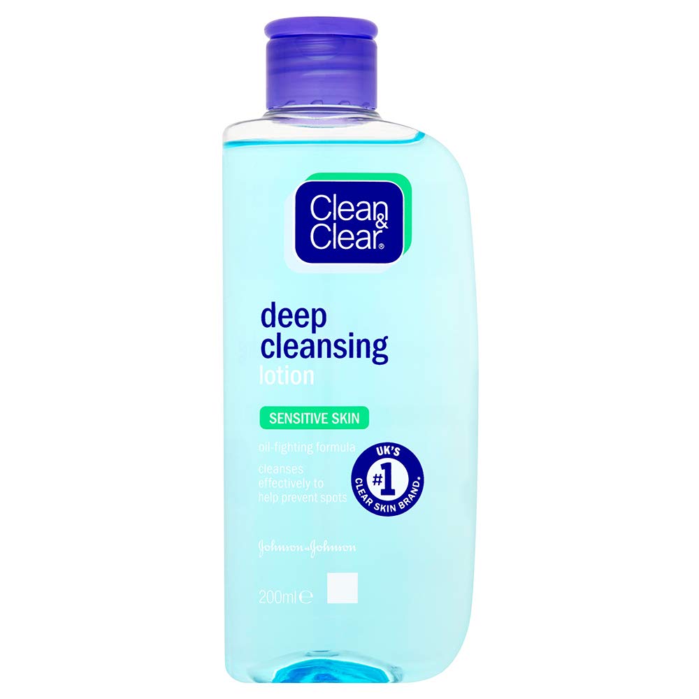 Clean & Clear Deep Cleansing Lotion for Sensitive Skin, 200ml, Multi