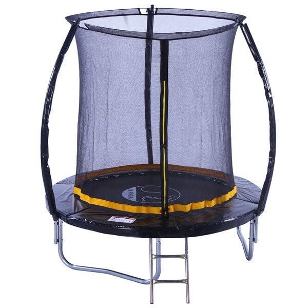 KANGA 6ft / 8ft / 10ft / 12ft Premium Trampoline with Safety Enclosure, Net, Ladder and Anchor Kit