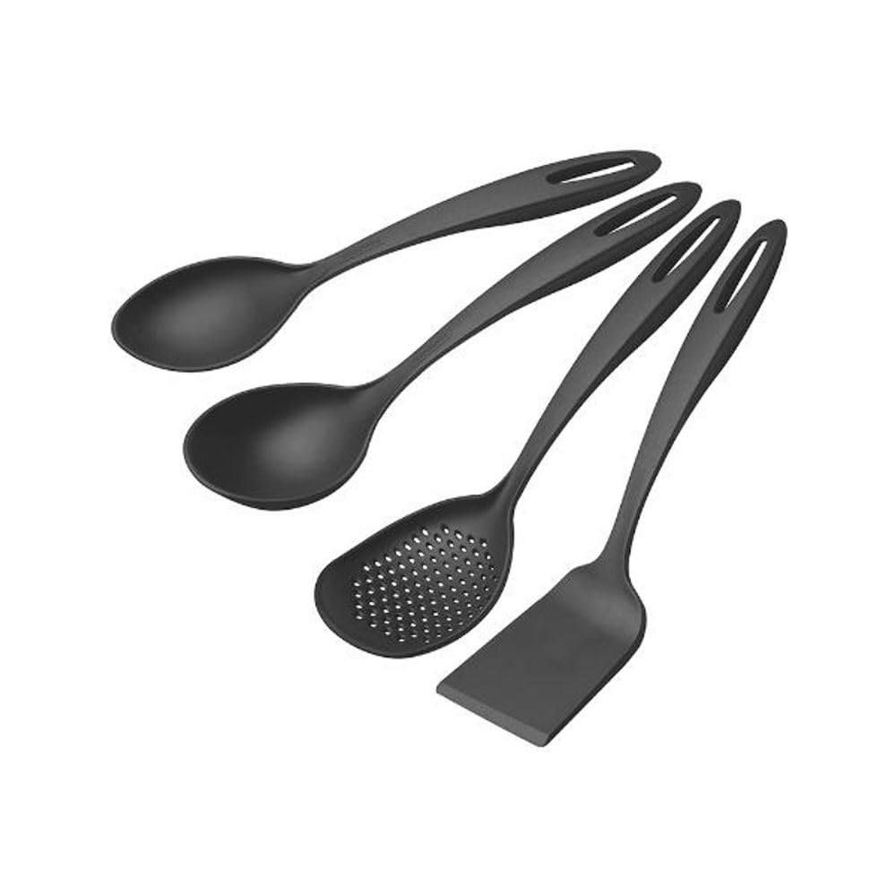 Tramontina 4 Piece Ability Kitchen Utensils Set – Apartment Essentials Accessories Cooking & Camping made for Pots and Pans Set, Home & kitchen, Graphite