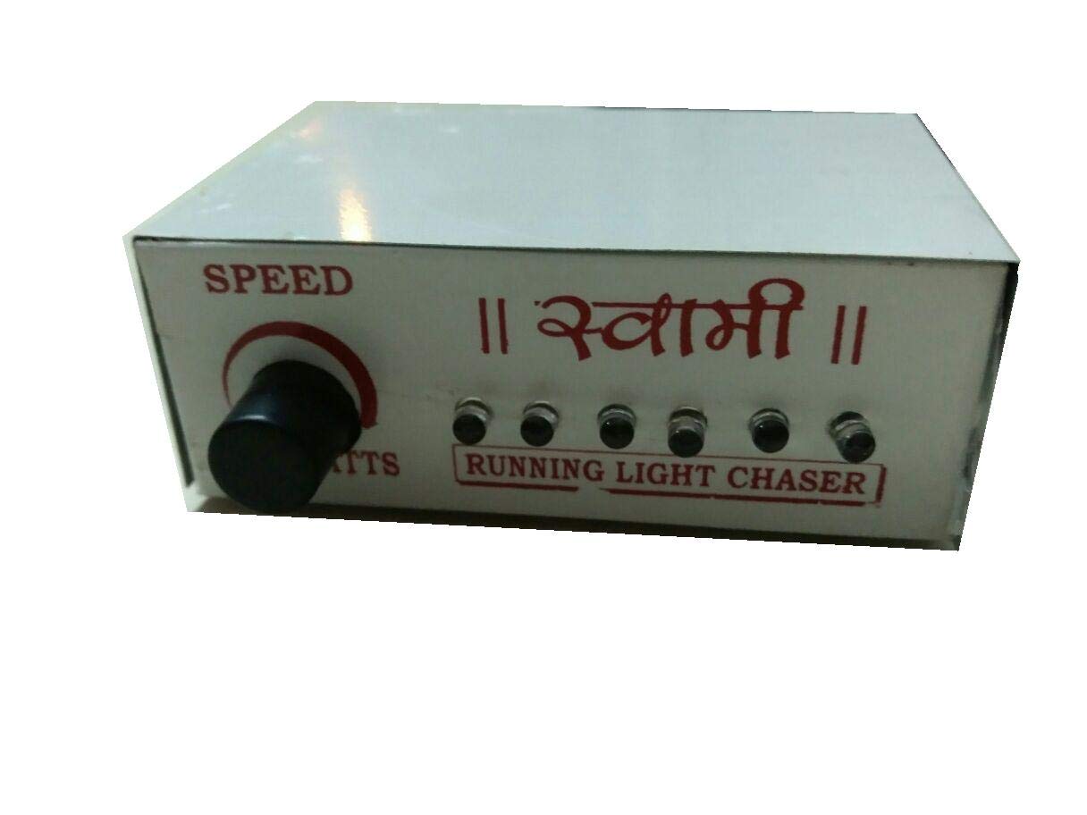 N.K.ELECTRONICS SWAMI 6-Channel AC Forward Reverse Running Light Chaser (Silver)