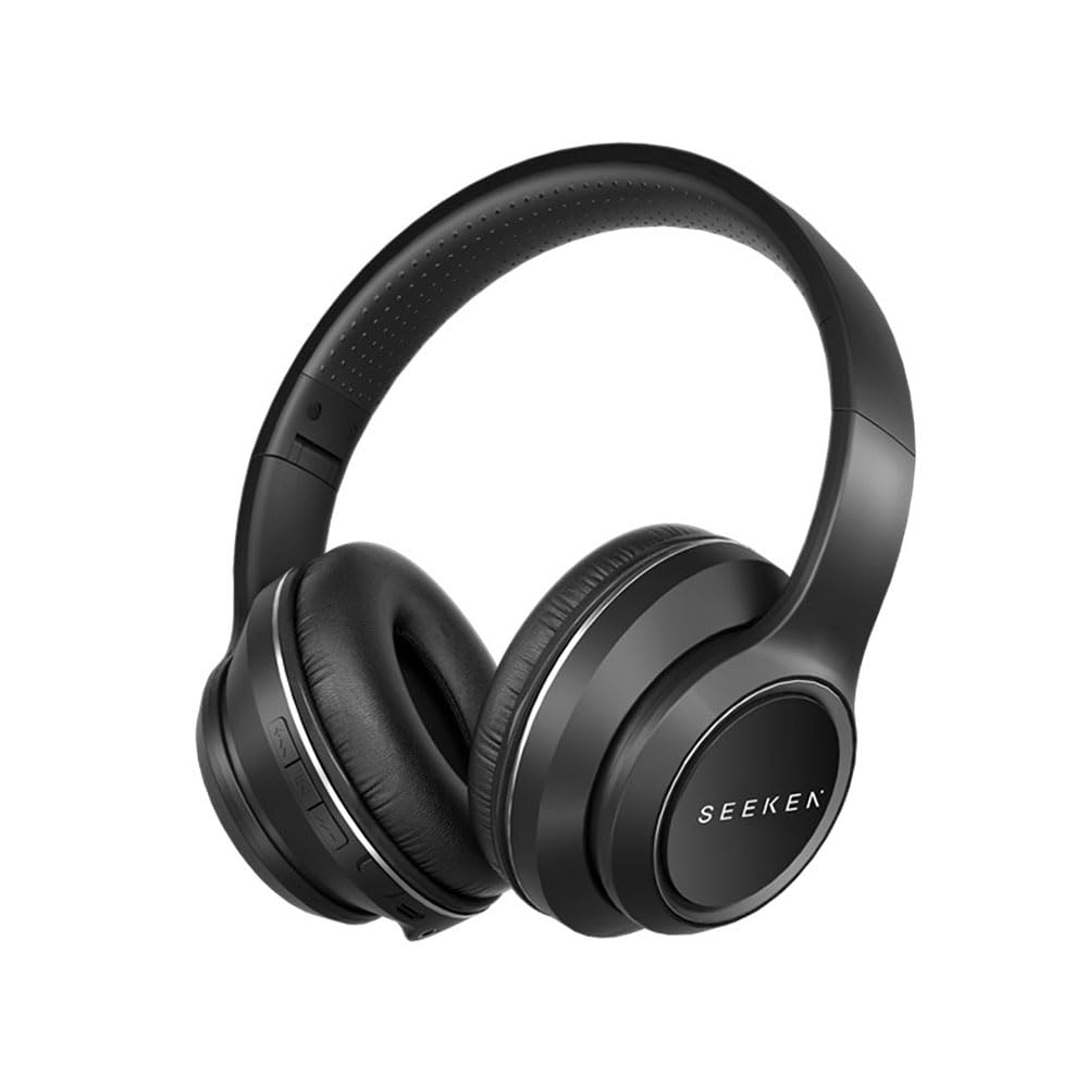 SEEKEN Sound Breeze DEW Headset - Black | High-Resolution Audio | Long Battery Life | Premium Design | High-Quality.