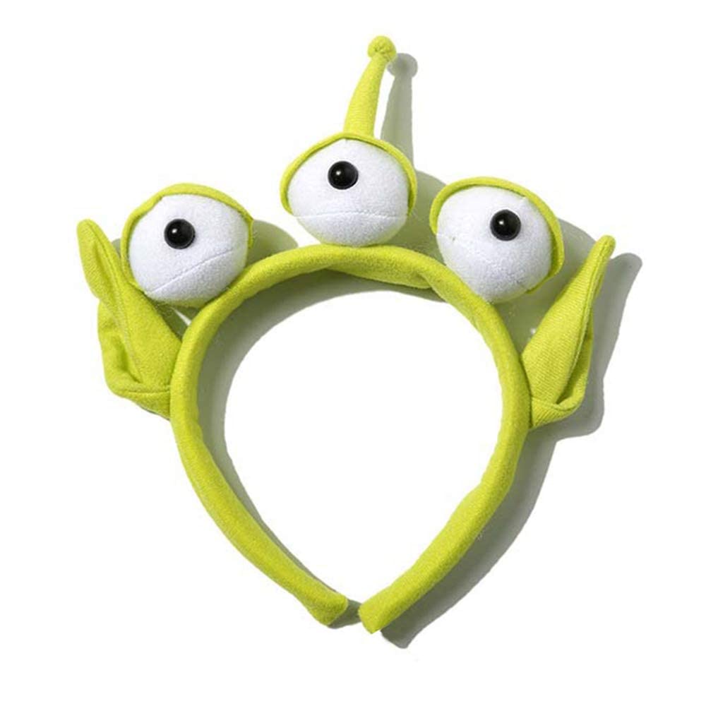 Sheicon Alien Monster Headband Eyeball Hairband Plush Toys Alien Headband for Halloween Costume Hair Accessories