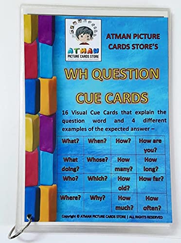 Atman Picture Cards Store: WH Question Cue Cards