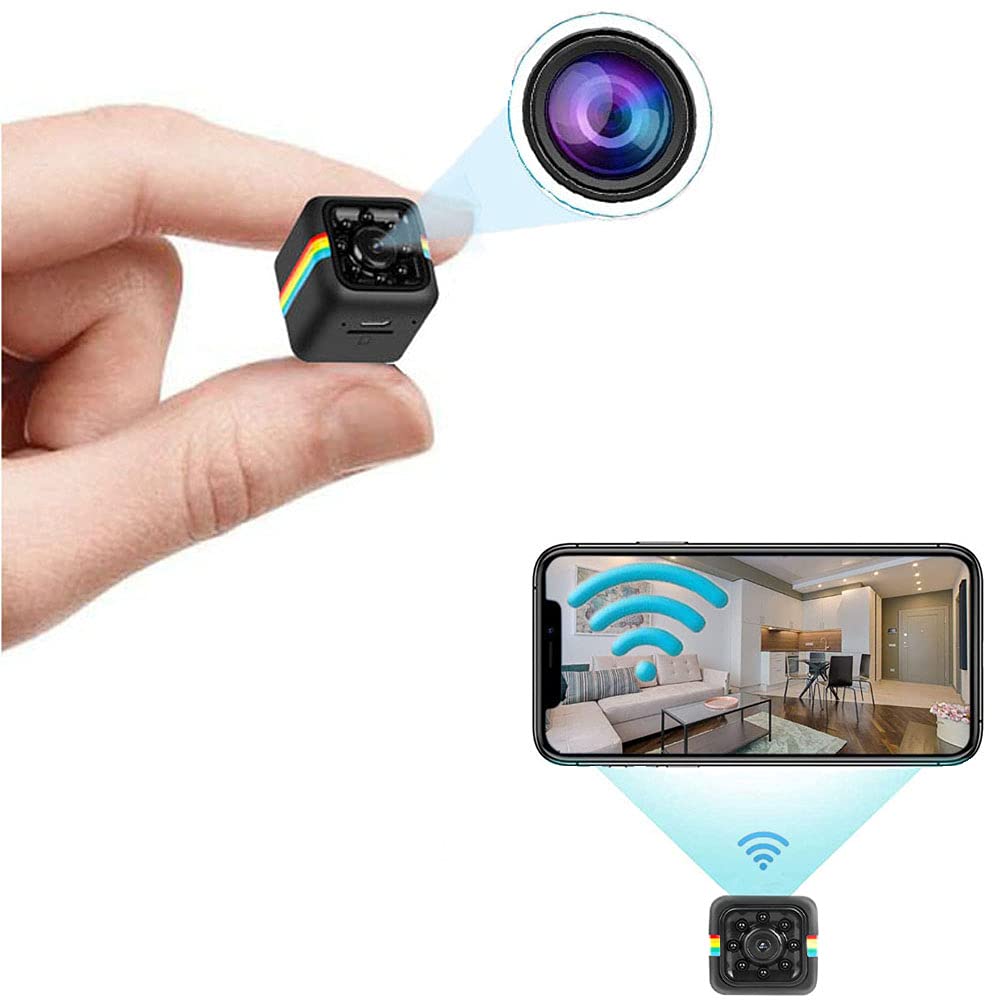 Mini Hidden WiFi Wireless Camera,Tony Spy 1080P Camera Home Security Camera,Night Vision Indoor/Outdoor Small Camera Record Dog Pet Camera for Mobile Phone Applications in Real Time