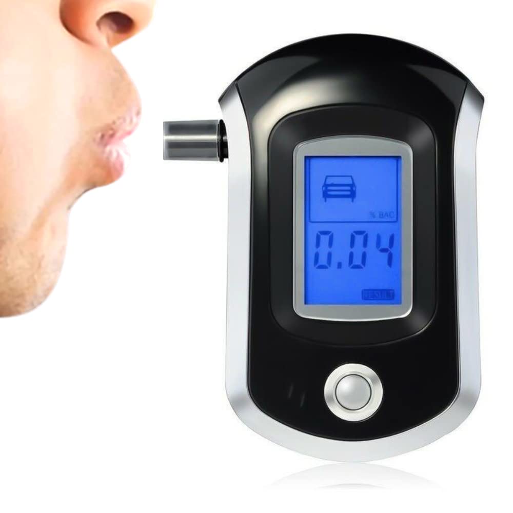 Blow Alcohol Detection Device Breath Tester Breathalyzer High-Precision Handheld Portable Body Alcohol Analyzer Detector for Drivers