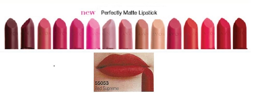 AvonTrue Colour Perfectly Matte Lipstick - RED SUPREME by True Colour