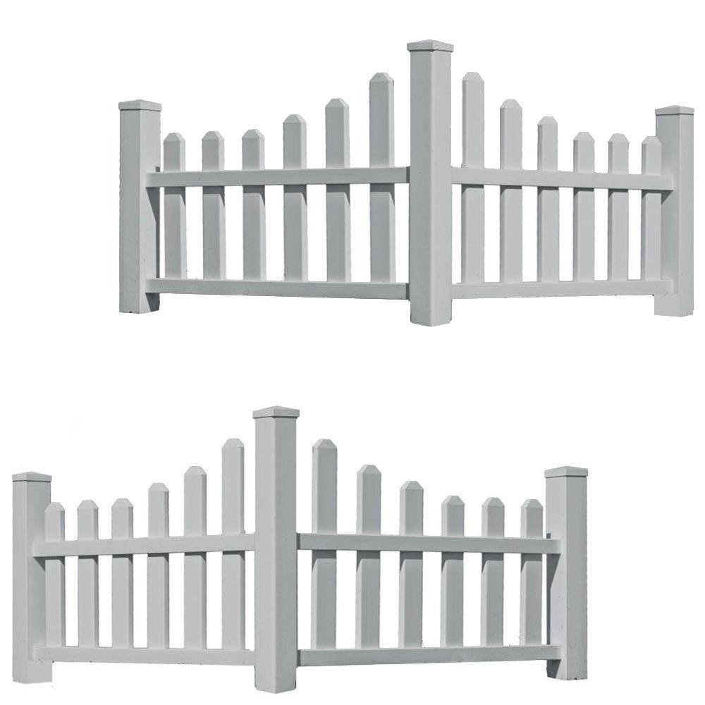 New England Country Corner Picket Fences, 2 Corners