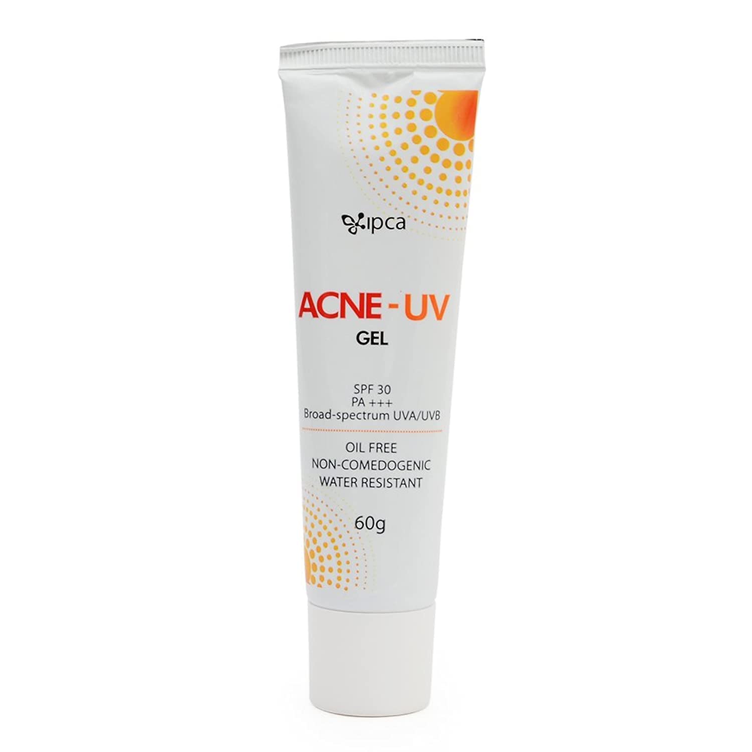 IPCA Acne-UV Oil-Free Gel, SPF 30 PA+++, Broad-Spectrum UVA/UVB, Water Resistant Sunscreen (60g)