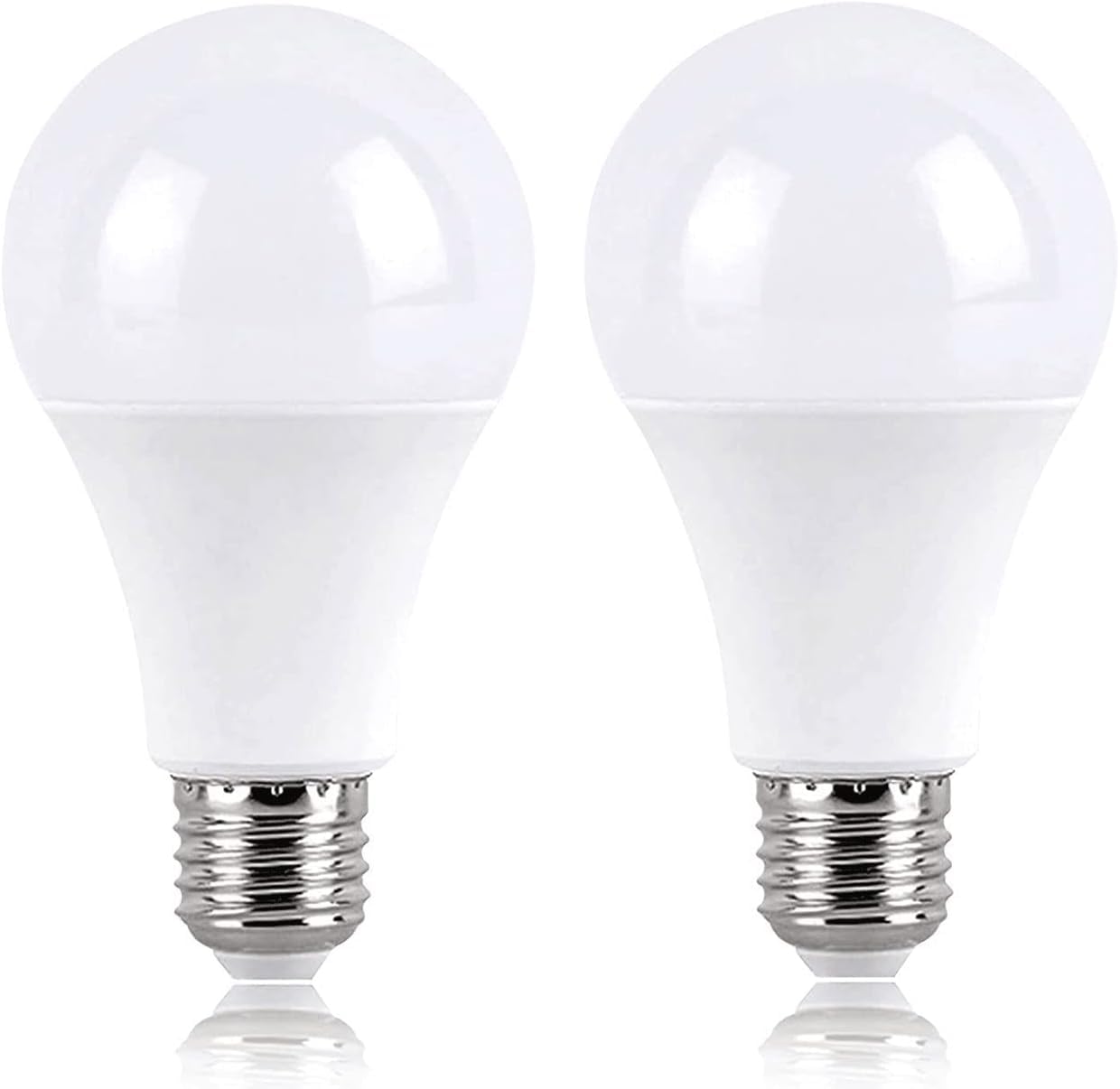 2 Pack Super Bright 24W E27 LED Screw Light Bulbs, White 6500K 1836LM A90 240V, Non-dimmable, 270 ° Energy Saving Lamp for Shop, Garage, Warehouse,1 Year warranty.