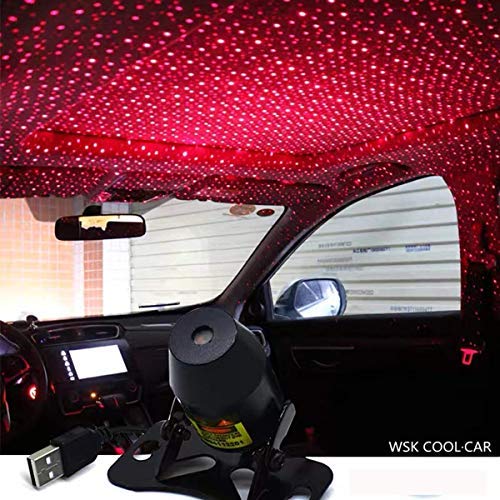 Kardeck Car USB Atmosphere Decorative Ambient K7 Star Interior armrest Box LED Laser Car Light