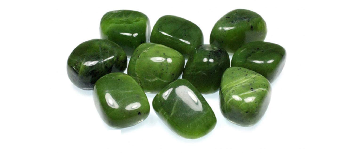 MAUTIK SADIWALA Natural Green Jade Pebbles Tumble Stone 500 Carate Natural Green Jade Crystal Pebbles Tumble Stone Export Quality AAA Quality