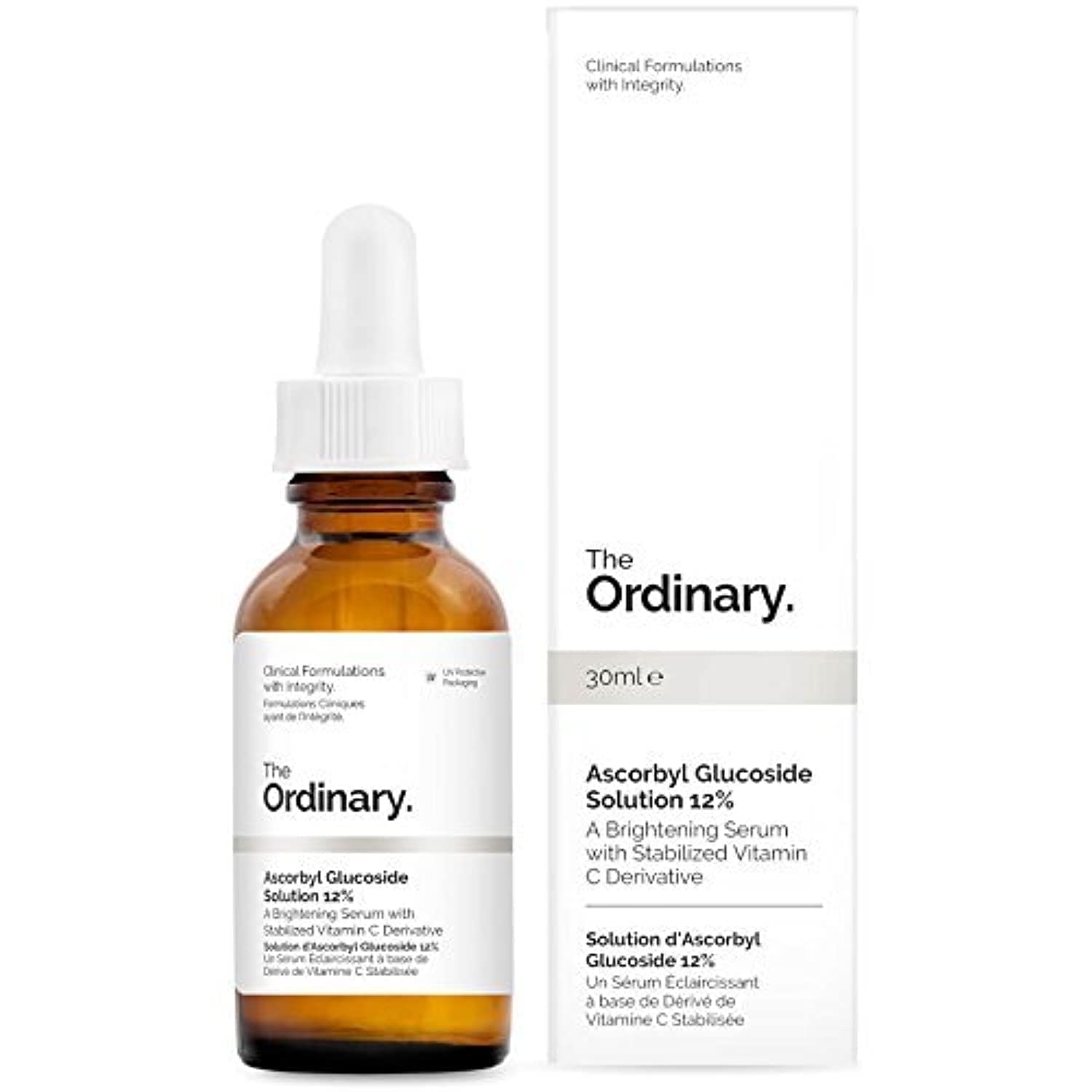 The Ordinary Ascorbyl Glucoside Solution 12% (30ml) - A Brightening Serum with Stabilized Vitamin C Derivative