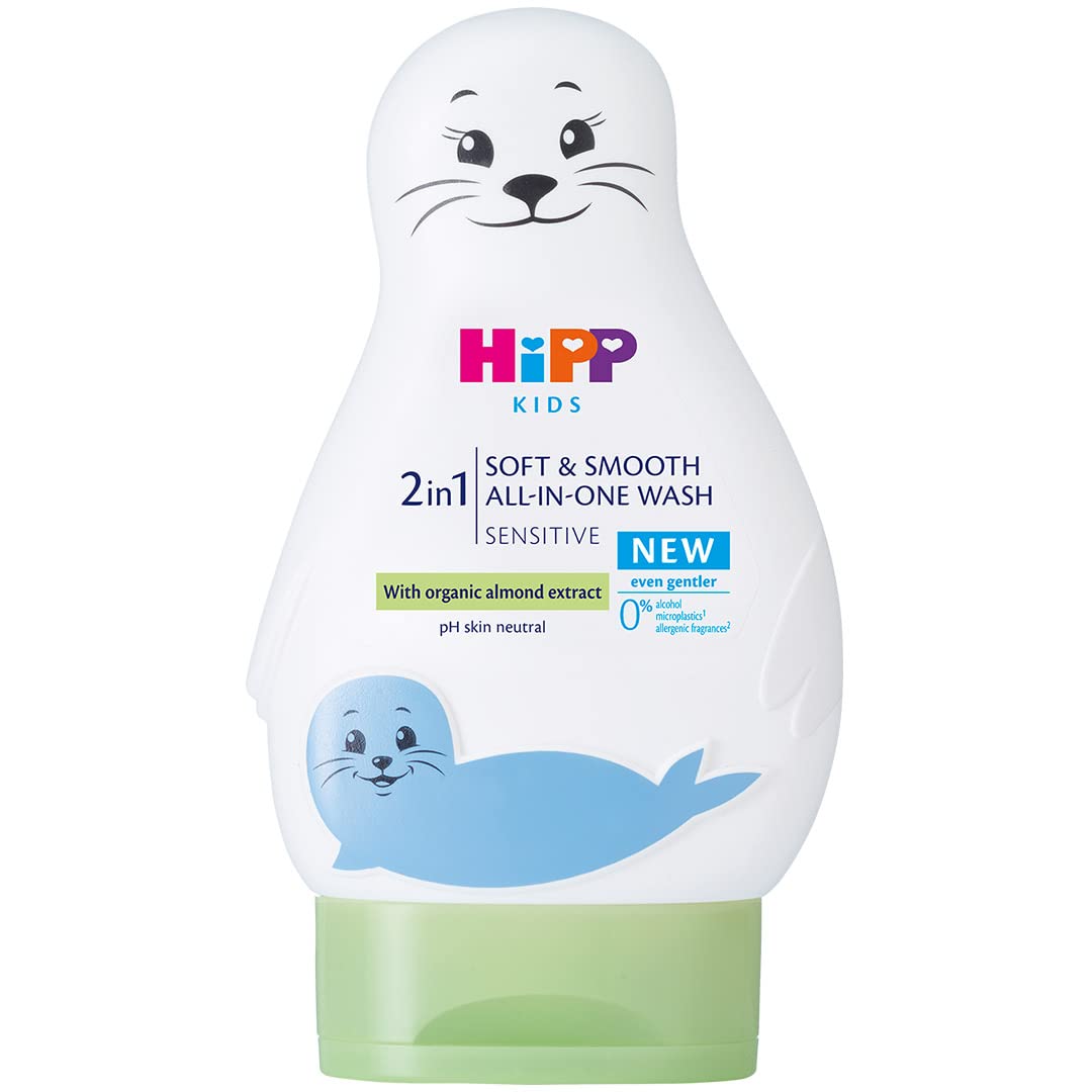 HiPP Kids Soft and Smooth All-in-One Wash Seal 200ml (Pack of 6)