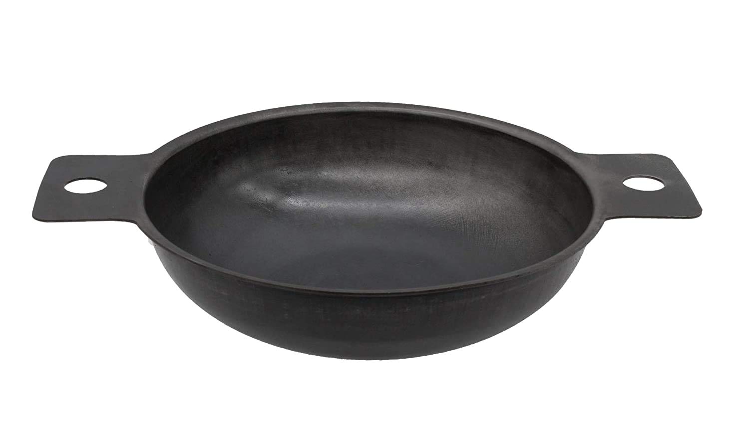 Subaa Naturals Pure Iron Kadai/Fry pan, Iron Kadhai (1.kg, 8.5-inch, Black) No Cemical Coating