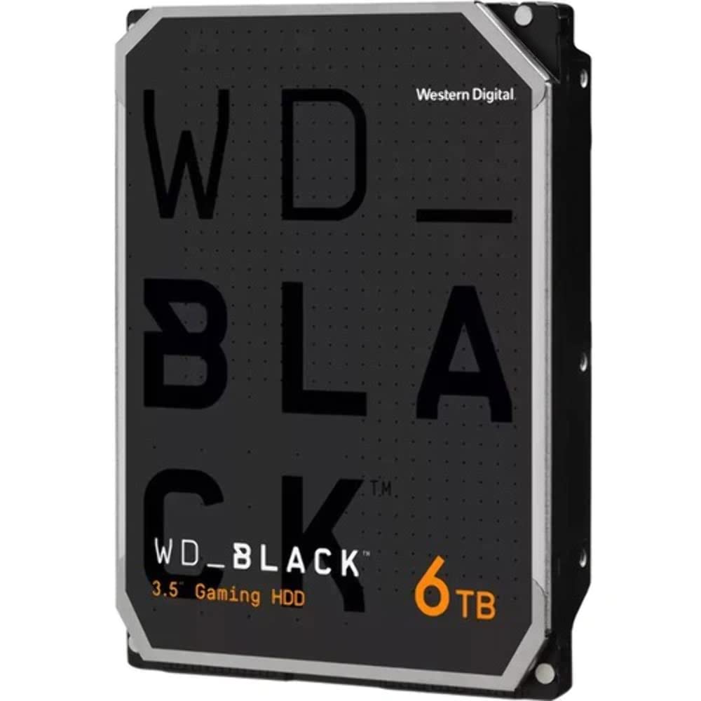 WD_BLACK 6TB Gaming Internal Hard Drive HDD - 7200 RPM, SATA 6 Gb/s, 128 MB Cache, 3.5" - WD6004FZWX