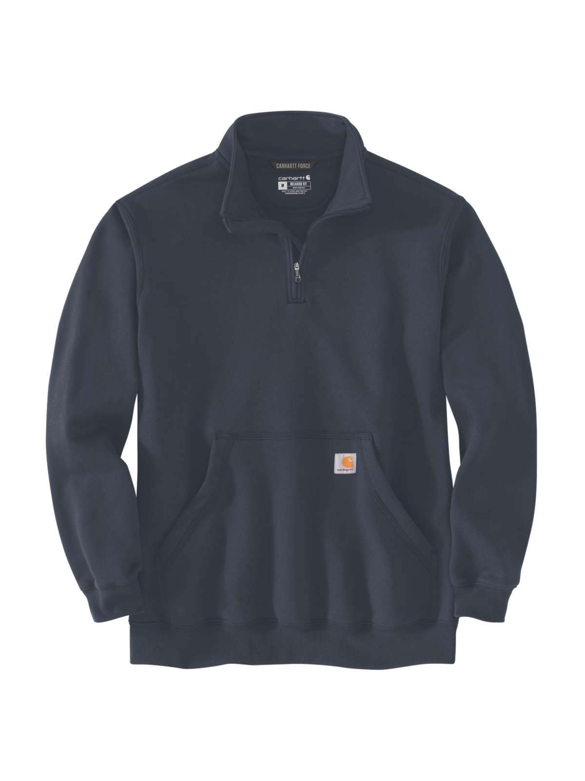 Carhartt Men's Loose Fit Midweight Quarter Zip Mock Neck Sweatshirt