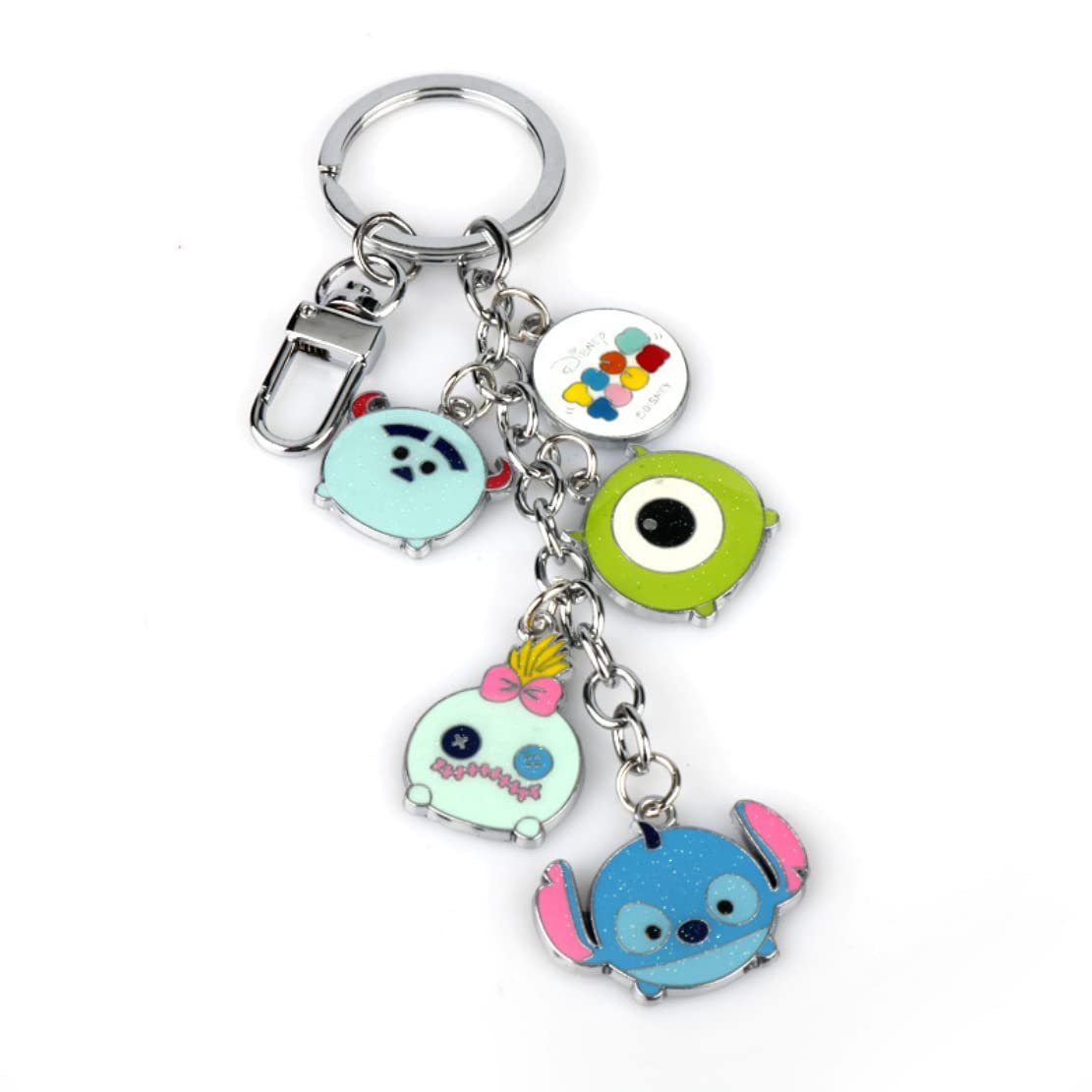 WinVI Cute Stitch Keychain charm Anime Cosplay Gift, Blue, Blue, S