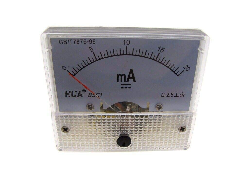 DC 20mA Analog Needle Panel DC Current Ammeter 85C1