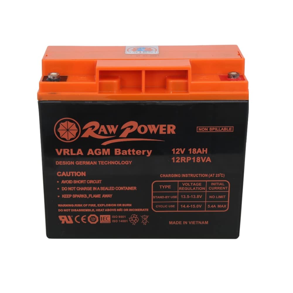 RAW POWER 12RP18AH AGM/VRLA BATTERY