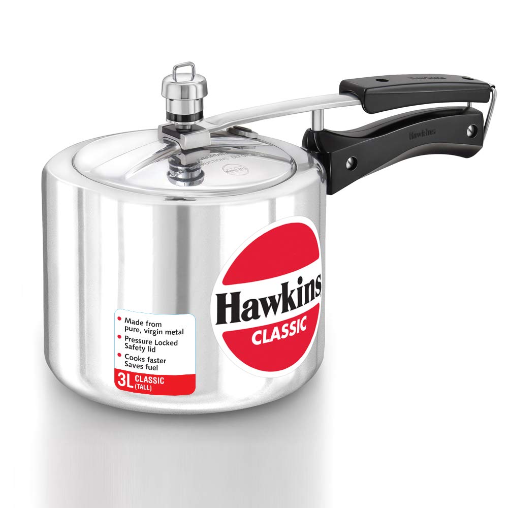 Hawkins HACL3T New Classic Cooker 3 L / 3.15 Quart Tall, Small, Silver