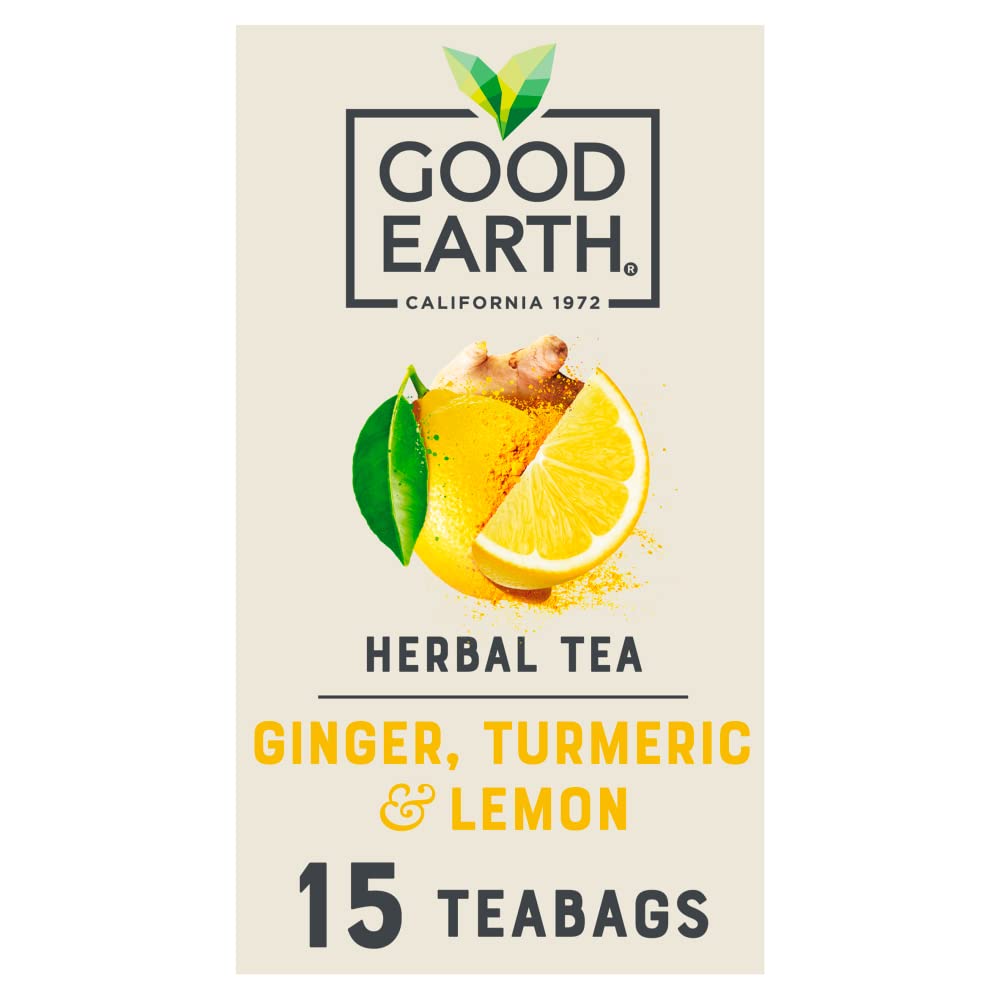 Good Earth Ginger, Turmeric and Lemon Tea, 15 Bags