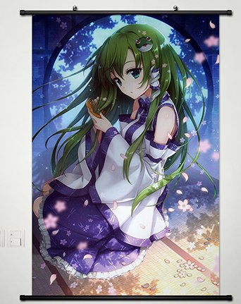 Home Decor Japanese Wall poster Scroll Touhou Project Kochiya Sanae 23.6 X 35.4 Inches 1205