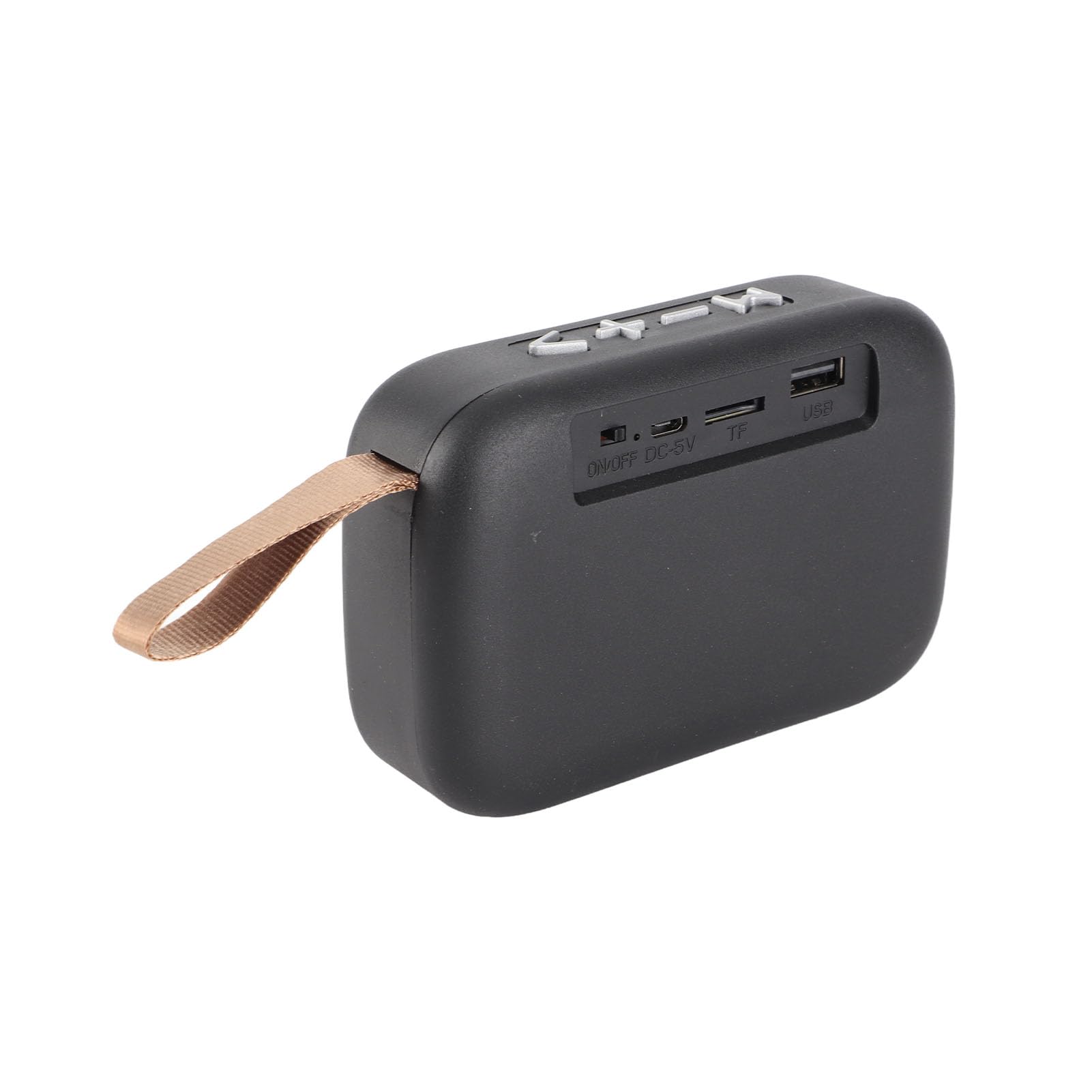 Small Speaker, Support Memory Card Small Wireless Speaker Portable Support U Disk for Travel (Black)