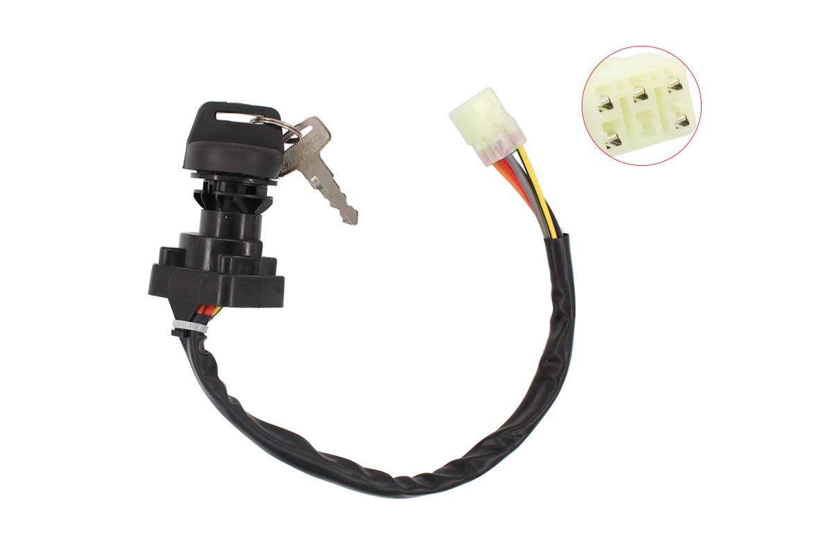 Ignition Switch w/Keys for Suzuki King Quad 400 450 500 750 LTA400F LTF400F LTA450X LTA500 LTA750 Eiger 400 LTF400 LTF400F ATV