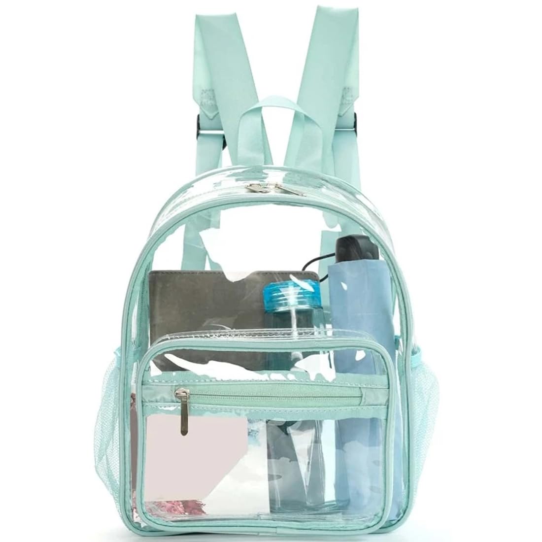 Noy LachaSmall Clear Backpacks Purses,Mini Clear Plastic Backpack for Stadium Event,Ita Transparent Backpack for Girls Boys