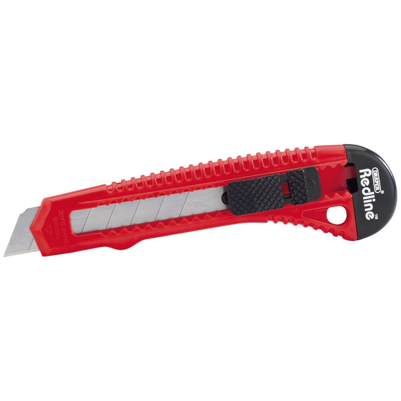 DraperRedline 18mm Retractable Segment Blade Knife | Box Cutter | Snap-off Blade| Cutting Tool | Utility Knife | 67676