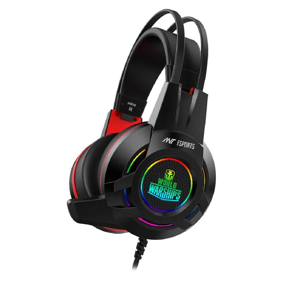 Ant Esports World Of Warships Edition H550W Wired Over Ear Headphones With Mic (Black)