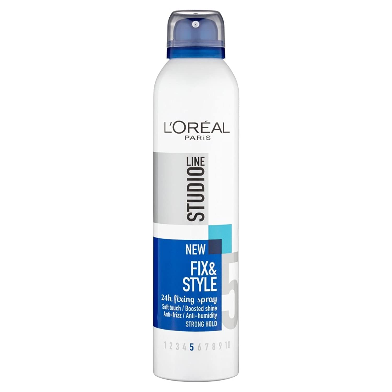 L'ORÉALStudio Line Fix and Style Fix Hair Spray Strong, Transparent, 250 ml (Pack of 1)