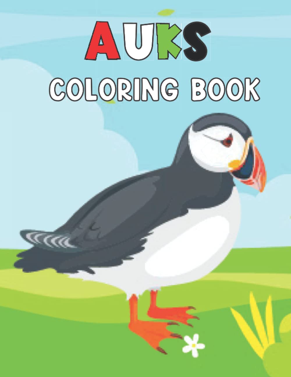 Auks coloring book: Stress Relaxation Wonderful Auks Coloring Book With Gorgeous Designs To Color For Everyone