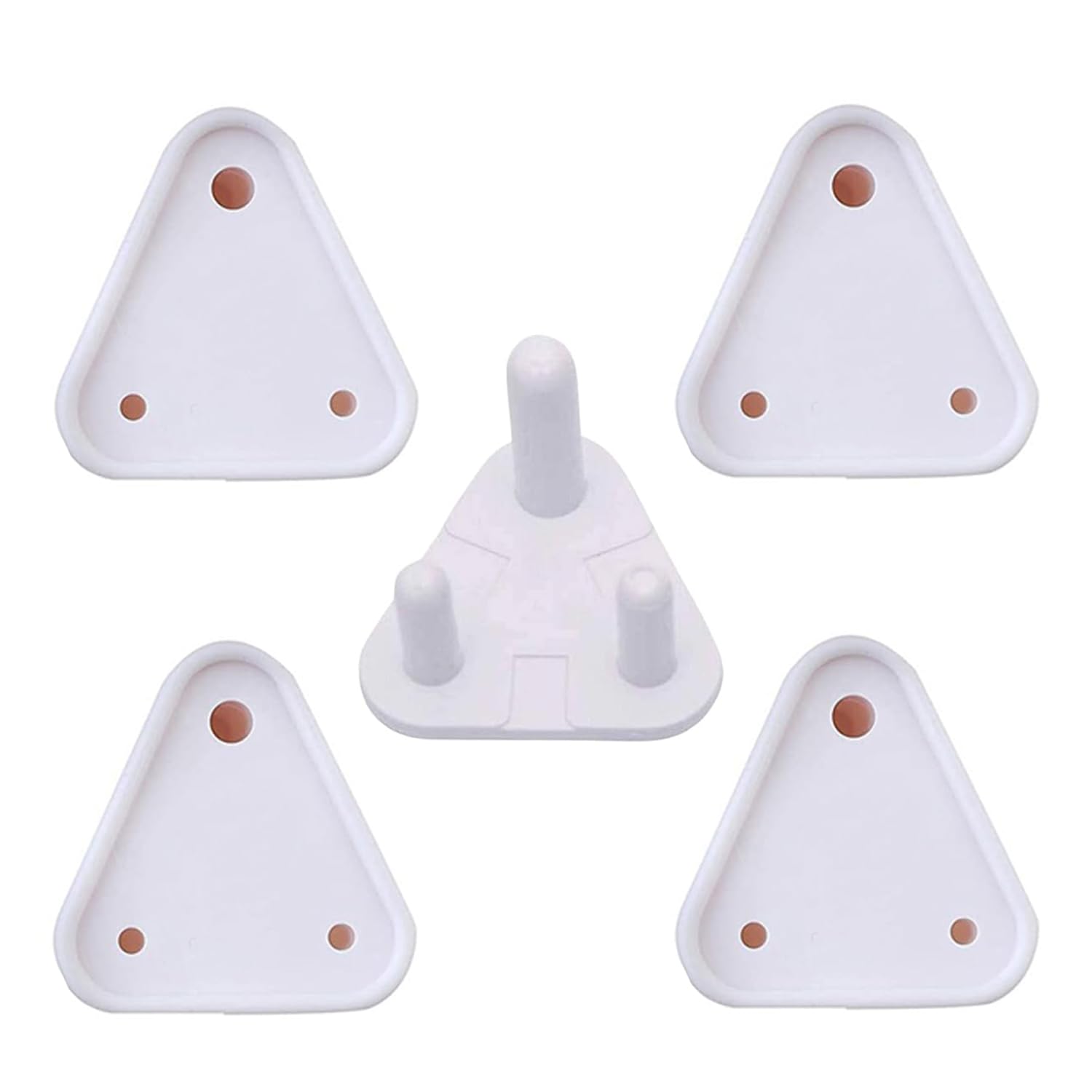 DALUCI Baby Socket Protector for Kids The Ultimate Baby Safety Products | Switch Board Cover Guards for Kids Protection | Wall Socket Cover is for Complete Kids Protection (Pack of 5, White)