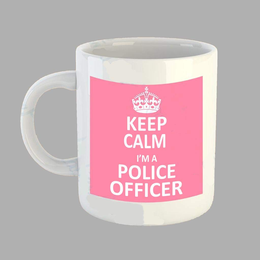 Keep Calm I'm a Police Officer Mug in Pink Gift/Present