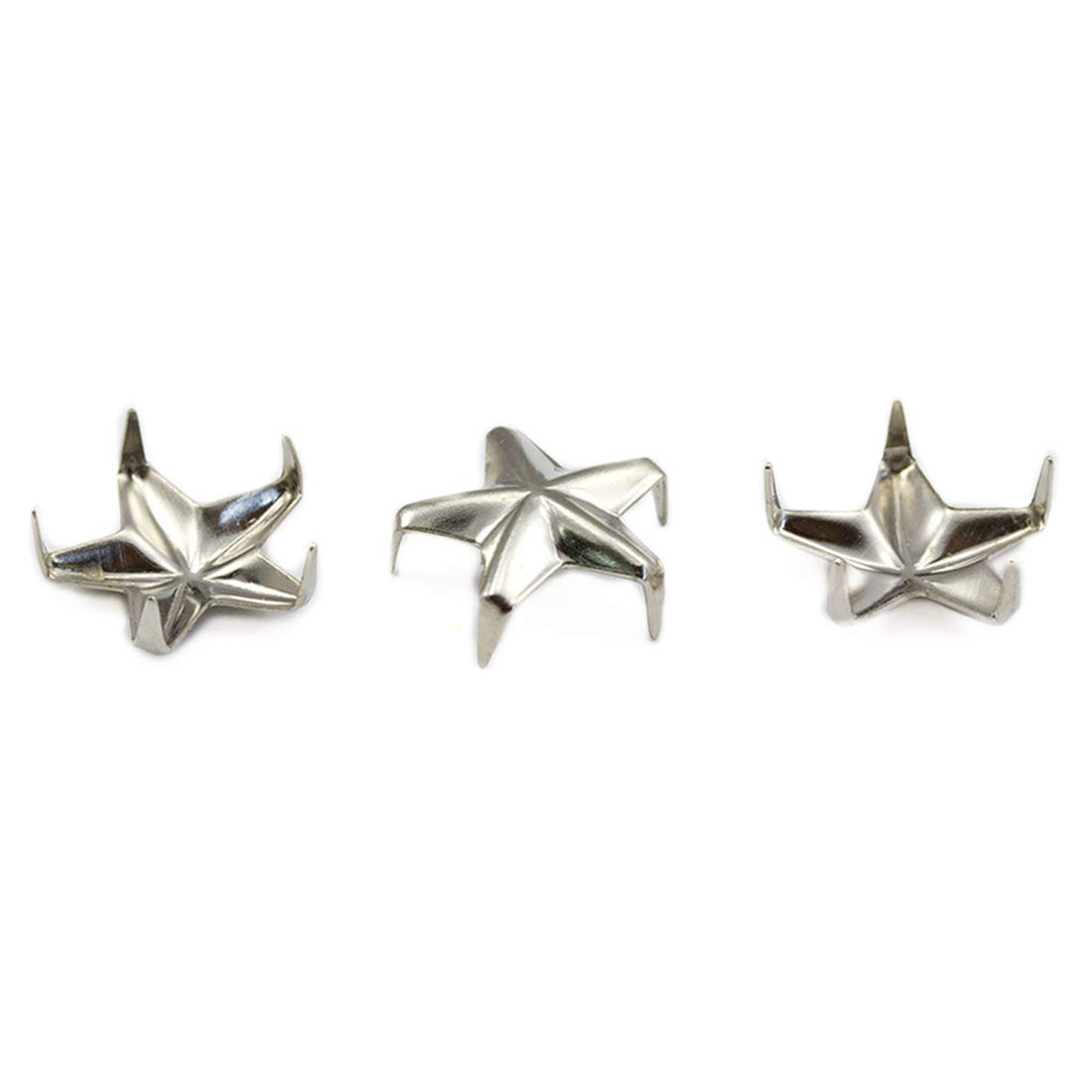 Allstarco 8mm Silver 3/8" Diamond BEDAZZLER Studs - 100 Pieces (Size 40, Star/Silver)