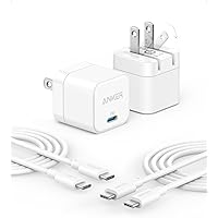 Deals on 2-Pack Anker 20W Fast USB-C Charger w/Foldable Plug