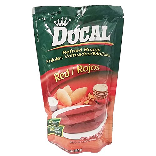 Ducal Refried Red Beans 14.1oz / 400grs Frijoles Rojos Volteados (3 Pack)