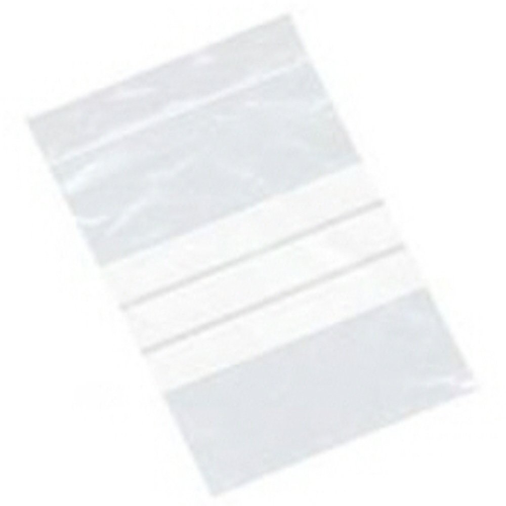 100 Small 5 x 7.5" / 125 x 187mm Clear Plastic Polythene Resealable Gripseal Bags With Write On Panels - Grip Press Seal Lock Packing Packaging Storage Pouches White Labelling Strips