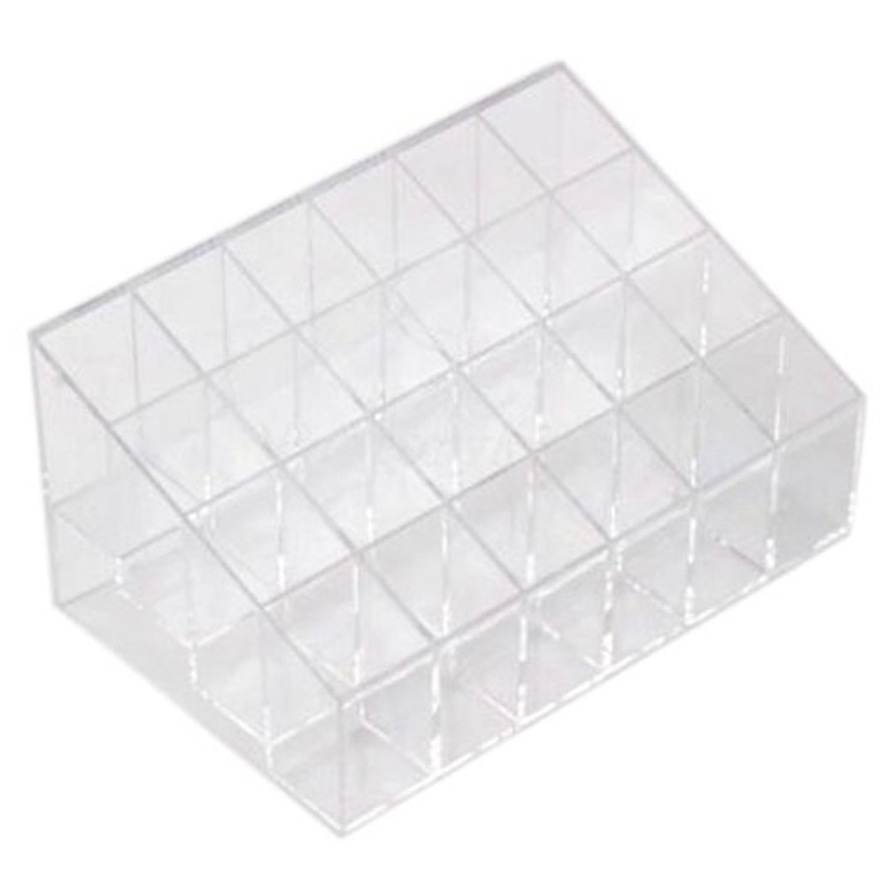 Goege 4 Tier 24 Spaces Clear Transparant Acrylic Lipstick Organiser & Beauty Care Holder & Cosmetic Organiser