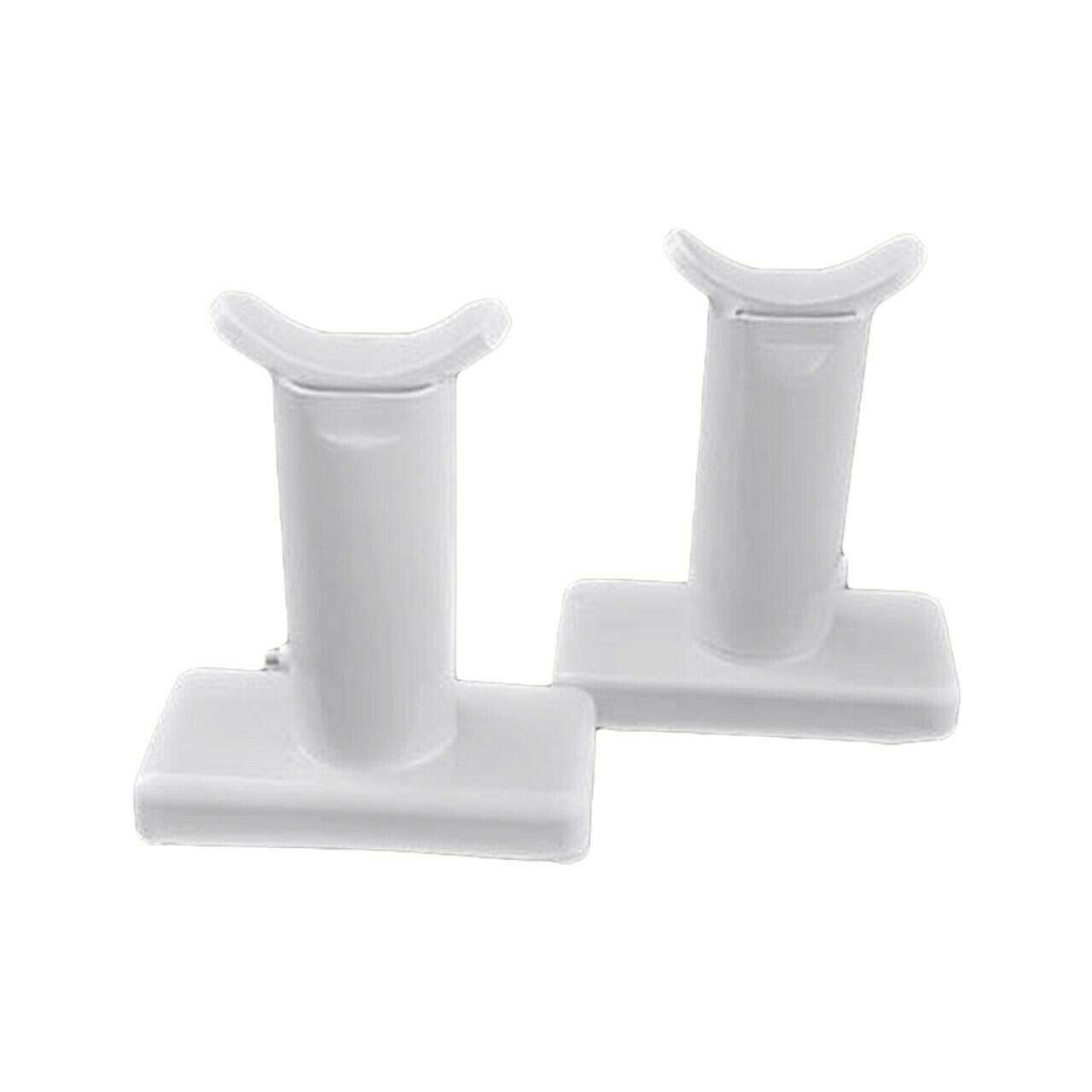 Pair of Floor Mounting Feet -Traditional 2 3 4 Column Radiator White (White)