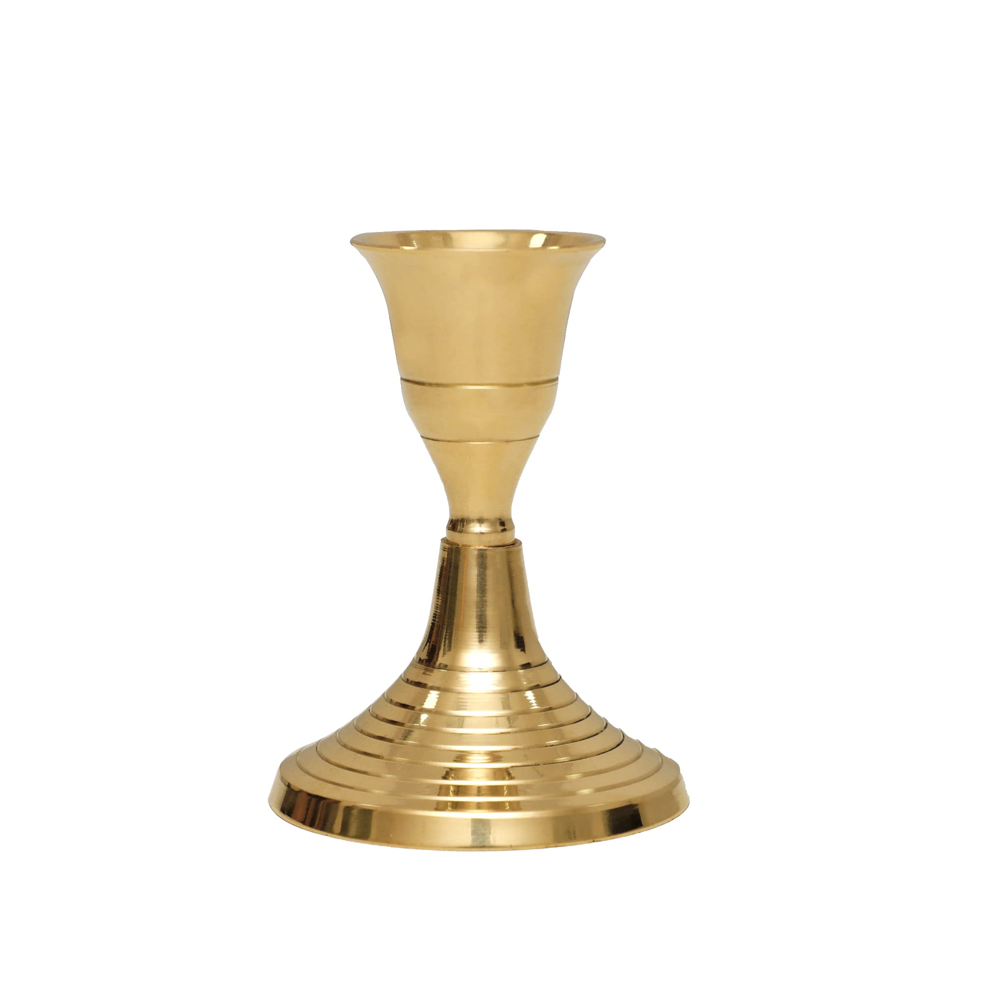 Shubhkart Pure Brass Candle Stand for Living Room Candle Stands, for Table Candle Holders, Wedding Gift Centerpiece Candle Holder