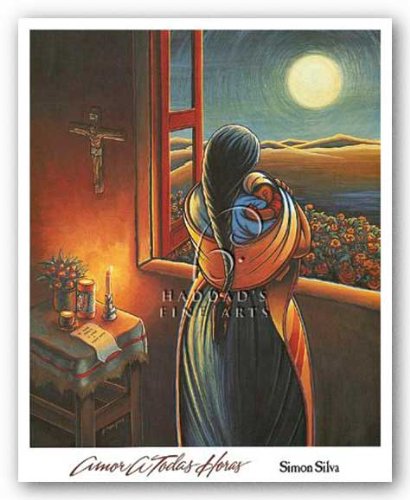 Haddad's Amor A Todas Horas by Simon Silva 12.75"x15.125" Art Print Poster Latin